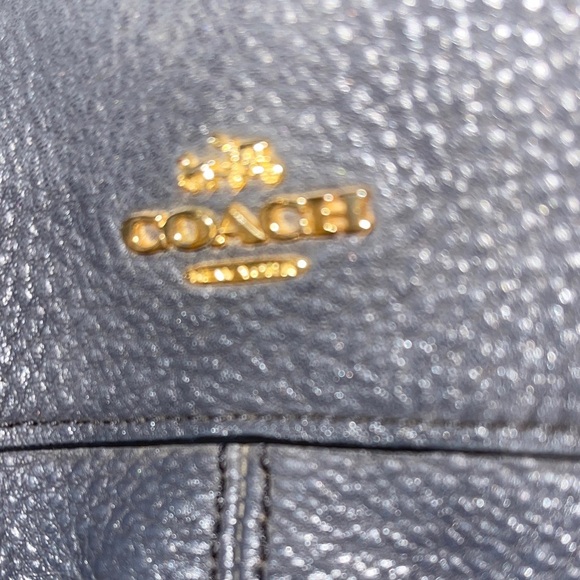 Coach Leather Lexy Black Shoulder Bag with Scarf Accent F27593 Coach Lexy - Picture 11 of 11